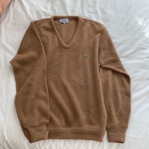 Tan Lacoste sweater